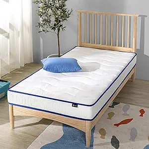 ZINUS 6 Inch Essential Innerspring Mattress / Mattress for Kids / Medium Firm Feel / CertiPUR-US Certified Foams / Mattress-in-a-Box,