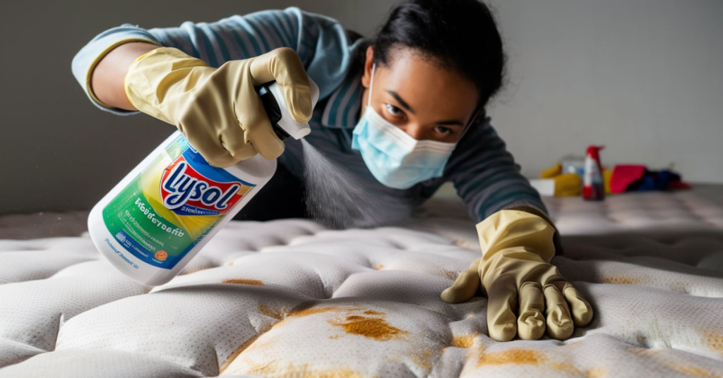 Can I spray Lysol on my mattress?