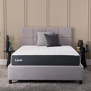 LUCID 10" Memory Foam Mattress